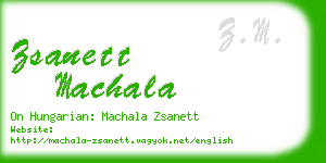 zsanett machala business card